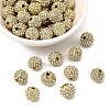 Alloy Rhinestone Beads RB-A034-10mm-A01G-1