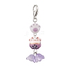 4Pcs Maneki Neko Handmade Porcelain Beads Pendant Decorations HJEW-JM04252-4