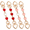 4Pcs 4 Colors Alloy Enamel Purse Strap Extenders FIND-BBC0002-46A-1
