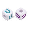 Opaque Acrylic Enamel European Beads AC-ACBA1794-04U-2
