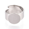 304 Stainless Steel Ring Base Findings STAS-N122-02A-P-2