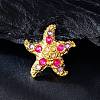 Alloy Rhinestone Brooch JEWB-K027-03G-1