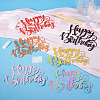 6Pcs 6 Colors Paper Cake Toppers FIND-TA0010-39-5