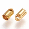 Brass Cord Ends KK-E759-04G-2