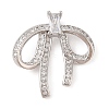 Brass Micro Pave Clear Cubic Zirconia Pendants LS-KK-N256-18P-1