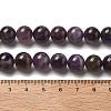 Round Natural Chevron Amethyst Bead Strands G-S380-01B-01-4