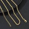2.5MM Brass Curb Chain Necklaces for Women KK-CBA2293-12G-1