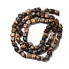 Natural Leopard Skin Jasper Beads Strands G-I389-A09-3