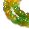 Natural Dyed White Jade Beads Strands G-M402-C03-22-3