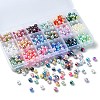 540Pcs 18 Style Rainbow ABS Plastic & Acrylic Imitated Pearl Beads DIY-YW0008-08-2