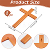 Cross Wood Wall Decorations AJEW-WH0596-673-2