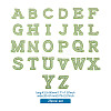 Alphabet Resin Rhinestone Patches DIY-TAC0005-45G-8