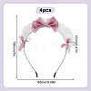 Cloth Bowknot Hair Bands for Women Girl OHAR-WH0029-12C-2