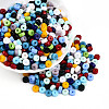 Opaque Colours Glass Seed Beads SEED-N007-P4x6mm-B02-1