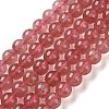 Natural Strawberry Quartz Beads Strands G-C268-B04-02-2