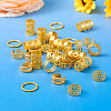120Pcs 4 Styles Iron Dreadlocks Beads Hair Decoration FIND-TA0005-09G-5