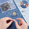 Unicraftale DIY Flat Round Cuff Ring Making Kit DIY-UN0003-46-3