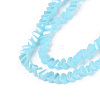 Electroplate Imitation Jade Glass Beads Strands EGLA-Q139-01A-B06-3
