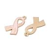 Light Gold Tone Zinc Alloy Enamel Pendants LS-ENAM-WH0061-13B-2