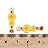 New Year's Day Alloy Enamel Pendants FIND-I067-03G-02-3