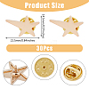 SUPERFINDINGS 30Pcs Star Alloy Brooches AJEW-FH0004-31A-2