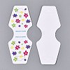 Fold Over Cardboard Paper Jewelry Display Cards for Necklace & Bracelet Storage CDIS-N004-01-2