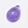 Natural Amethyst Cabochons G-P384-N01-2