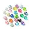 DIY 600Pcs 24 Styles Round Acrylic & Plastic Beads Jewelry Making Findings Kit DIY-FS0005-63-2