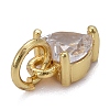 Brass Micro Pave Cubic Zirconia Charms KK-P192-08-G01-3