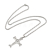 Non-Tarnish 201 Stainless Steel Pendant Necklaces NJEW-H030-05P-2