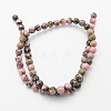 Natural Rhodonite Beads Strands X-G-B364-3-2