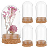   4 Sets Transparent Glass Dome AJEW-PH0004-14-1