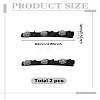 2Pcs PP and Velvet and Resin Alligator Hair Clips for Women Girls PHAR-LP0003-006B-2