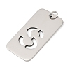 304 Stainless Steel Pendants STAS-M115-01P-S-2