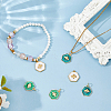 6Pcs 3 Styles Brass & 304 Stainless Steel Enamel Charms FIND-HS0002-30-5