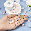 40Pcs 4 Colors Imitation Gemstone Acrylic Pendants SACR-TA0001-22-6