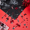 DIY Cherry Polyester Mobile Strap Making Kits DIY-SC0033-68-5