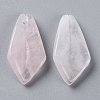 Natural Rose Quartz Pendants G-F697-B03-2