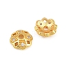 Brass Micro Clear Cubic Zirconia Bead Caps KK-CBA6A75-56G-2