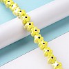 Handmade Porcelain Ceramic Beads Strands LAMP-B021-05G-2