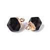 Natural Obsidian Pendants G-N359-18G-01-2