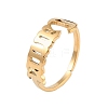 Ion Plating(IP) 304 Stainless Steel Constellation Open Cuff Ring for Women RJEW-C097-01G-08-1