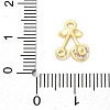 Brass Micro Pave Cubic Zirconia Charms KK-A240-02G-3