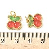 Brass Resin Charms KK-C110-24D-G-3