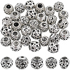 40Pcs 5 Styles Alloy European Beads FIND-SC0010-56-1