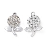 Alloy Crystal Rhinestone Pendants ALRI-H004-31P-1