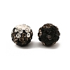 Two-Tone Color Handmade Polymer Clay Disco Ball Beads X-RB-R041-07-3