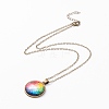 Rainbow Pride Necklace NJEW-F290-01L-2