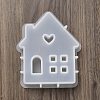 DIY House with Heart Pattern Candle Silicone Molds DIY-G113-05C-4