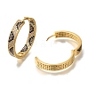 Rack Plating Brass Micro Pave Cubic Zirconia Hoop Earrings EJEW-H016-19G-2